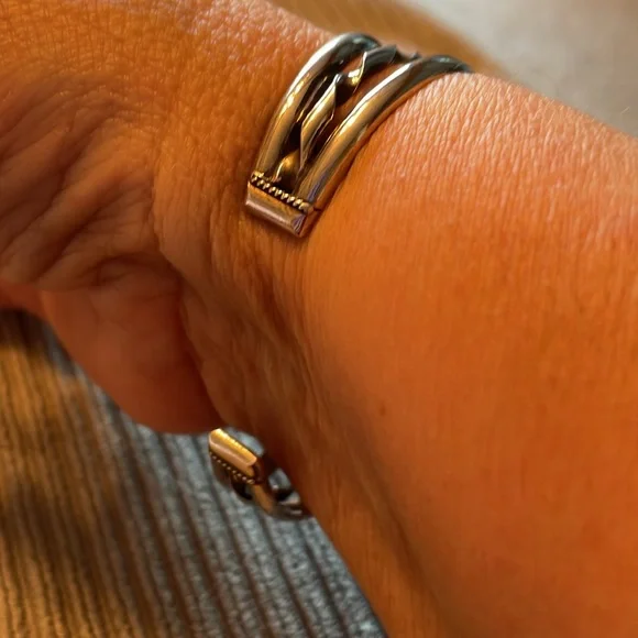 Vintage SS/Kingsman turquoise reversible cuff - Picture 6 of 10